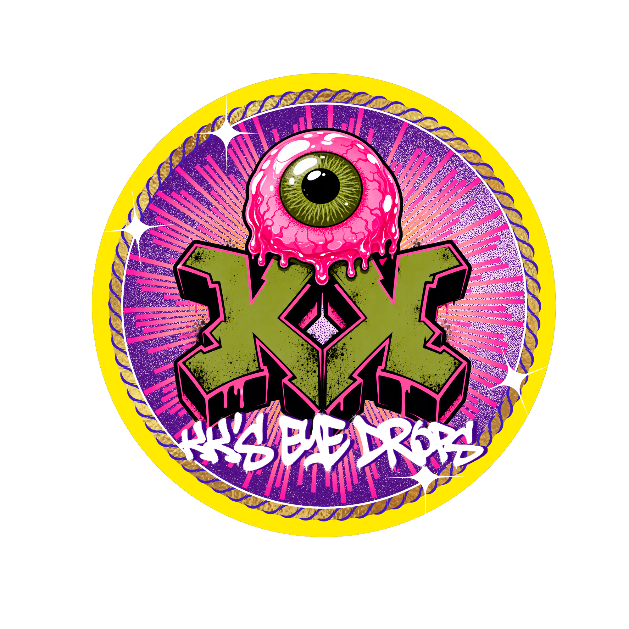 KK’s Eye Drops original brand label